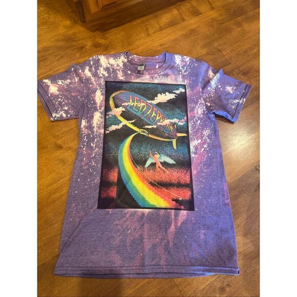 Woman’s never worn Led Zeppelin T-shirt, unisex size small tie-dye - Picture 1 of 3